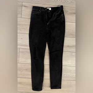 AGOLDE pinch waist skinny in hotline (black) size 27
